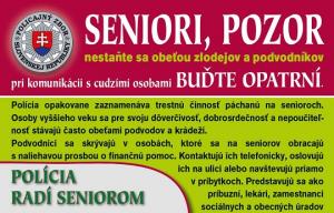 Polícia varuje, nestaňte sa obeťami podvodníkov a zlodejov!
